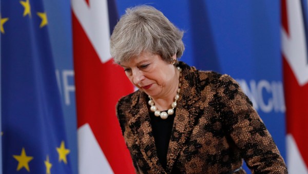 Third time not a charm: May’s Brexit deal voted down again