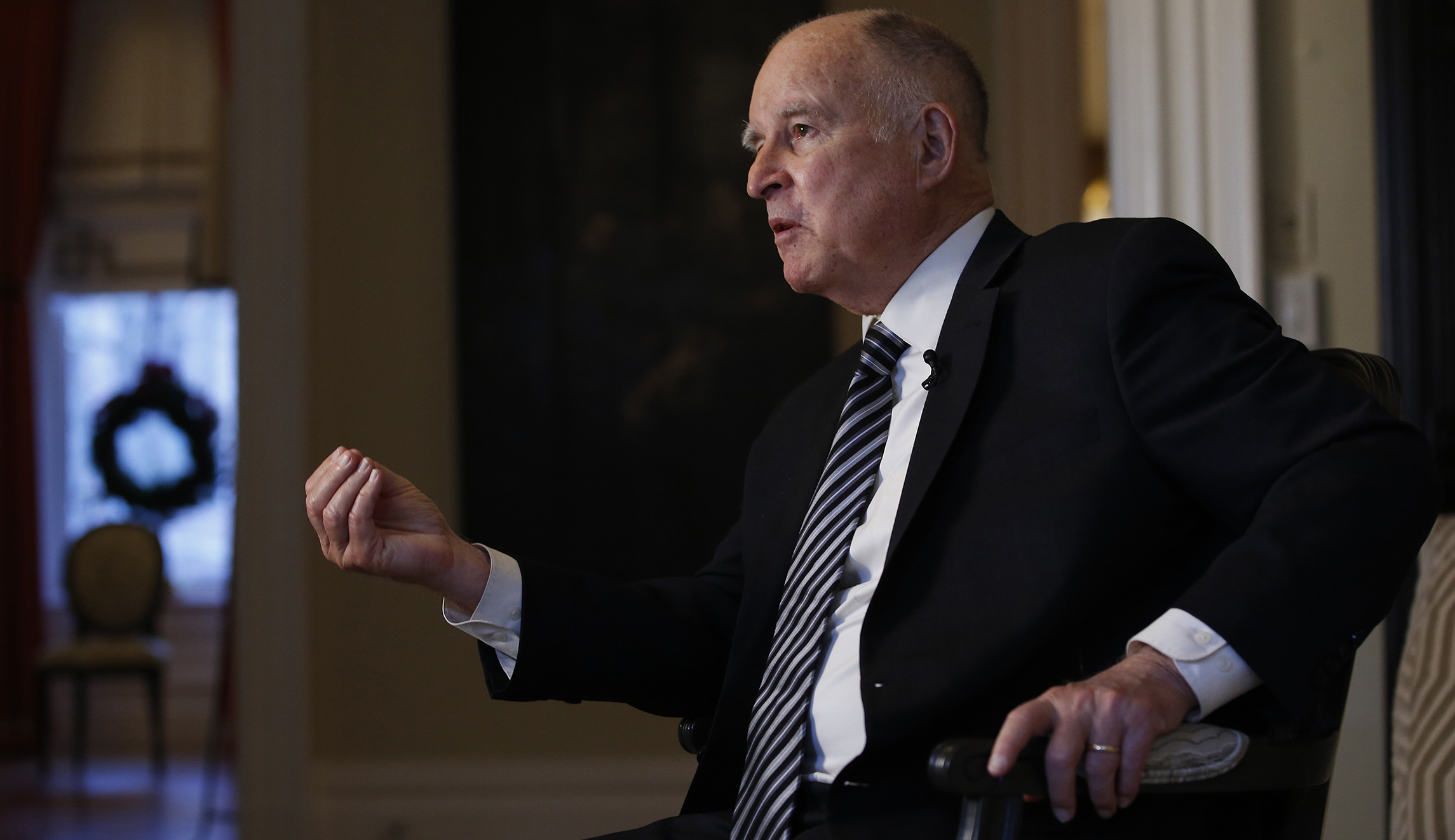 Jerry Brown: Climate change ‘an enemy’ as ‘devastating’ as the Nazis