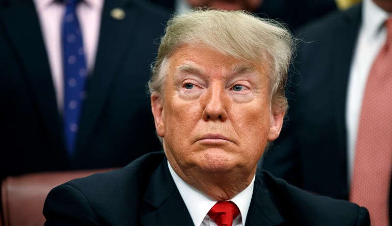 President Trump hosts an event at the White House in D.C.