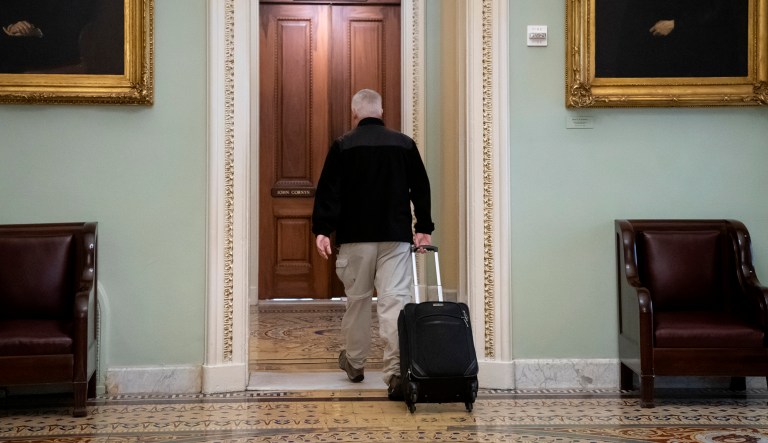 House Rules Committee Chairman Pete Sessions, R-Texas, leaves the Capitol and heads to Dallas on the first morning of a partial government shutdown, as Democratic lawmakers, and some Republicans, are at odds with President Donald Trump on spending for his border wall.