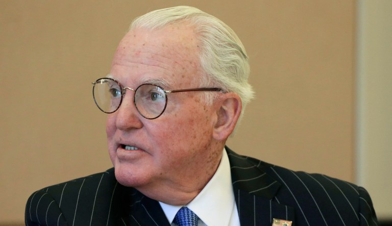 In this July 31, 2015, file photo, Chicago Alderman Ed Burke chairs a committee meeting in Chicago.