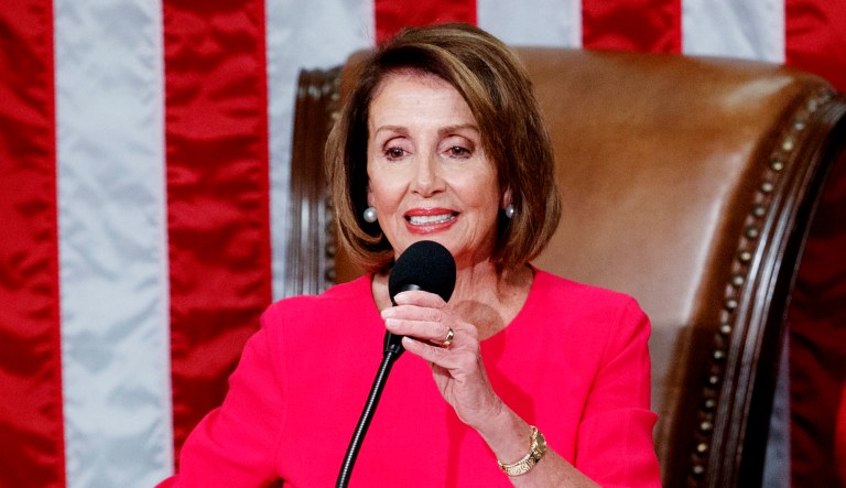 House Speaker Nancy Pelosi of California holds the gavel at the Capitol in Washington, D.C.