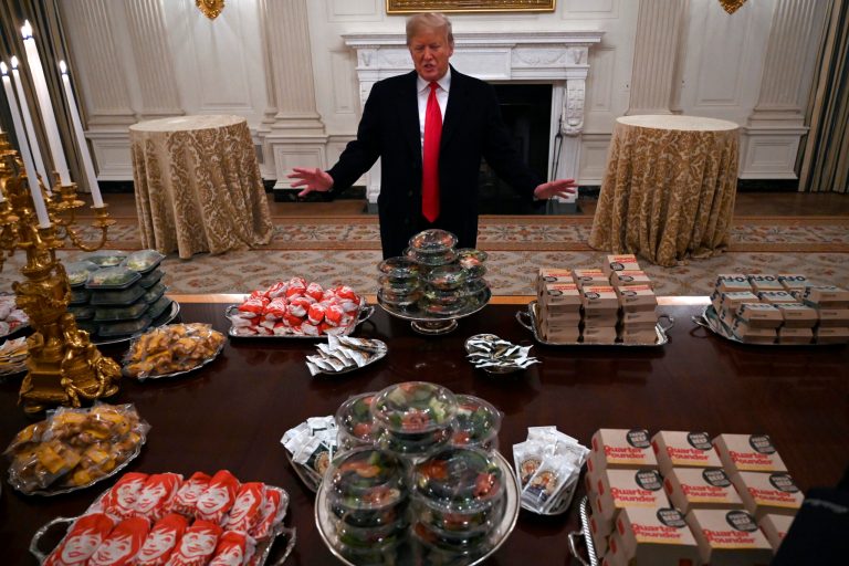 Trump’s burger banquet, with ‘Old Hickory’ sauce
