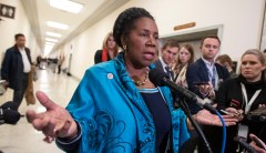 WATCH: Rep. Sheila Jackson Lee called out for office’s American flag in garbage