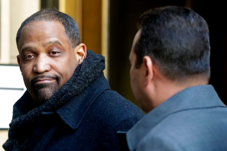 Attorney Ronald Sullivan Jr. arrives at New York Supreme Court.