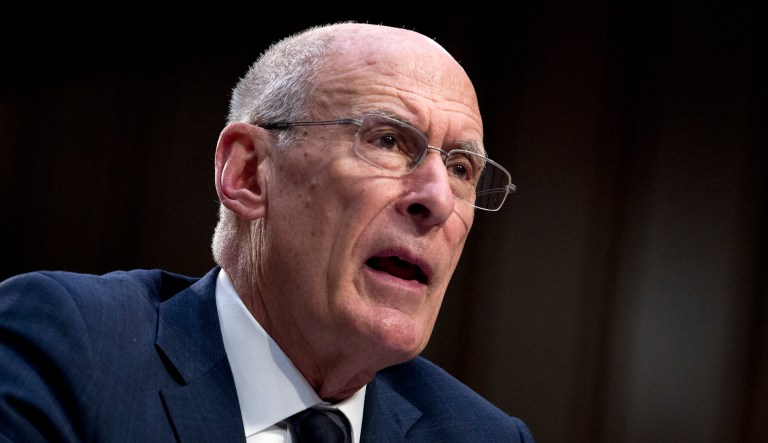 Director of National Intelligence Daniel Coats testifies before the Senate Intelligence Committee on Capitol Hill in Washington.