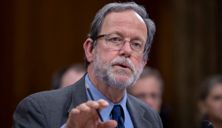 Congressional Budget Office Director Keith Hall speaks during a hearing of the Senate Budget Committee on the "Budget and Economic Outlook for FY2019-2029," on Capitol Hill, Tuesday, Jan. 29, 2019, in Washington. 