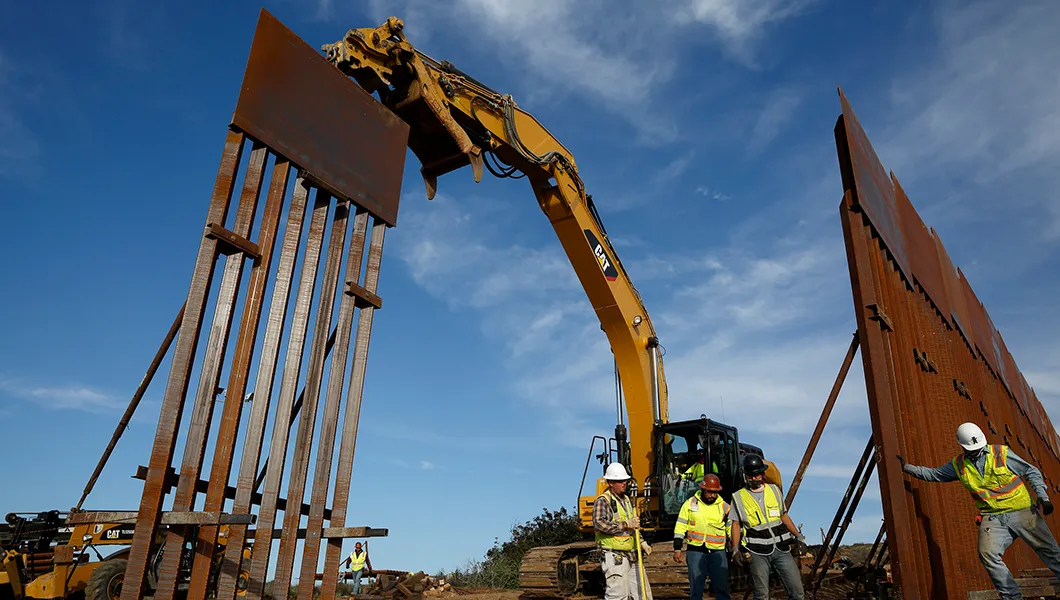 All border wall construction to be stopped Tuesday night