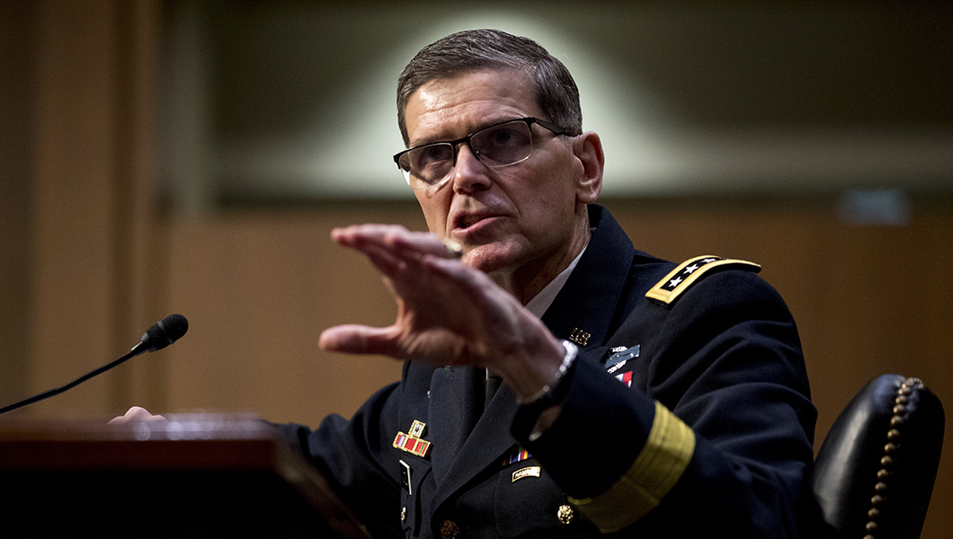 Votel: US military in no rush to exit Syria