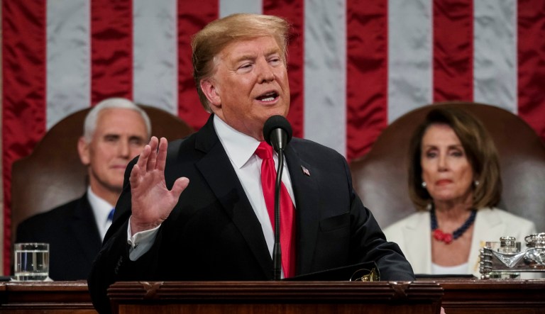 President Trump gives his State of the Union address.