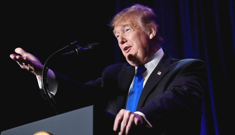 President Trump speaks.