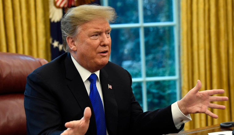 President Trump speaks.