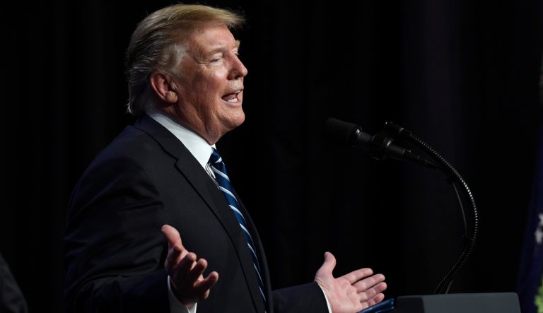 President Donald Trump speaks during a news conference in Hanoi, Thursday, Feb. 28, 2019, following his summit with North Korean leader Kim Jong Un.
