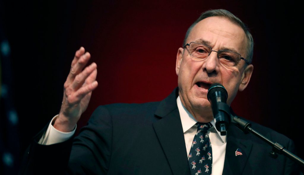 Former Maine Gov. Paul LePage working as a bartender