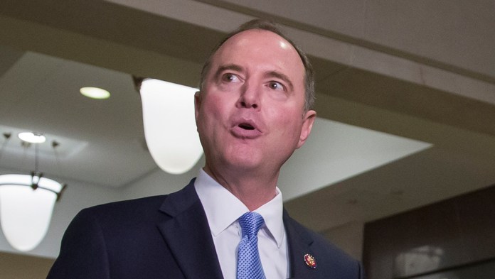 House Intelligence Committee Chairman Adam Schiff speaks.