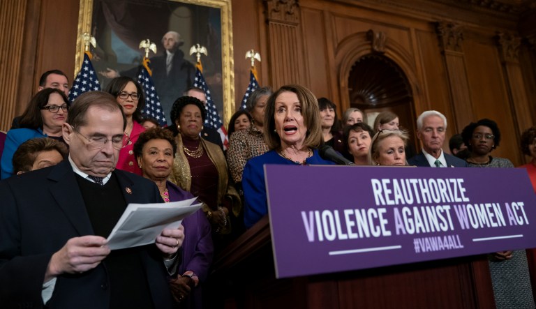 Speaker of the House Nancy Pelosi, D-Calif., speaks.