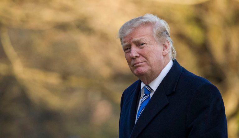 President Donald Trump, walks on the South Lawn after stepping off Marine One at the White House, Sunday, March 10, 2019, in Washington. Trump is returning from a trip to Mar-a-Lago, in Palm Beach, Fla. 