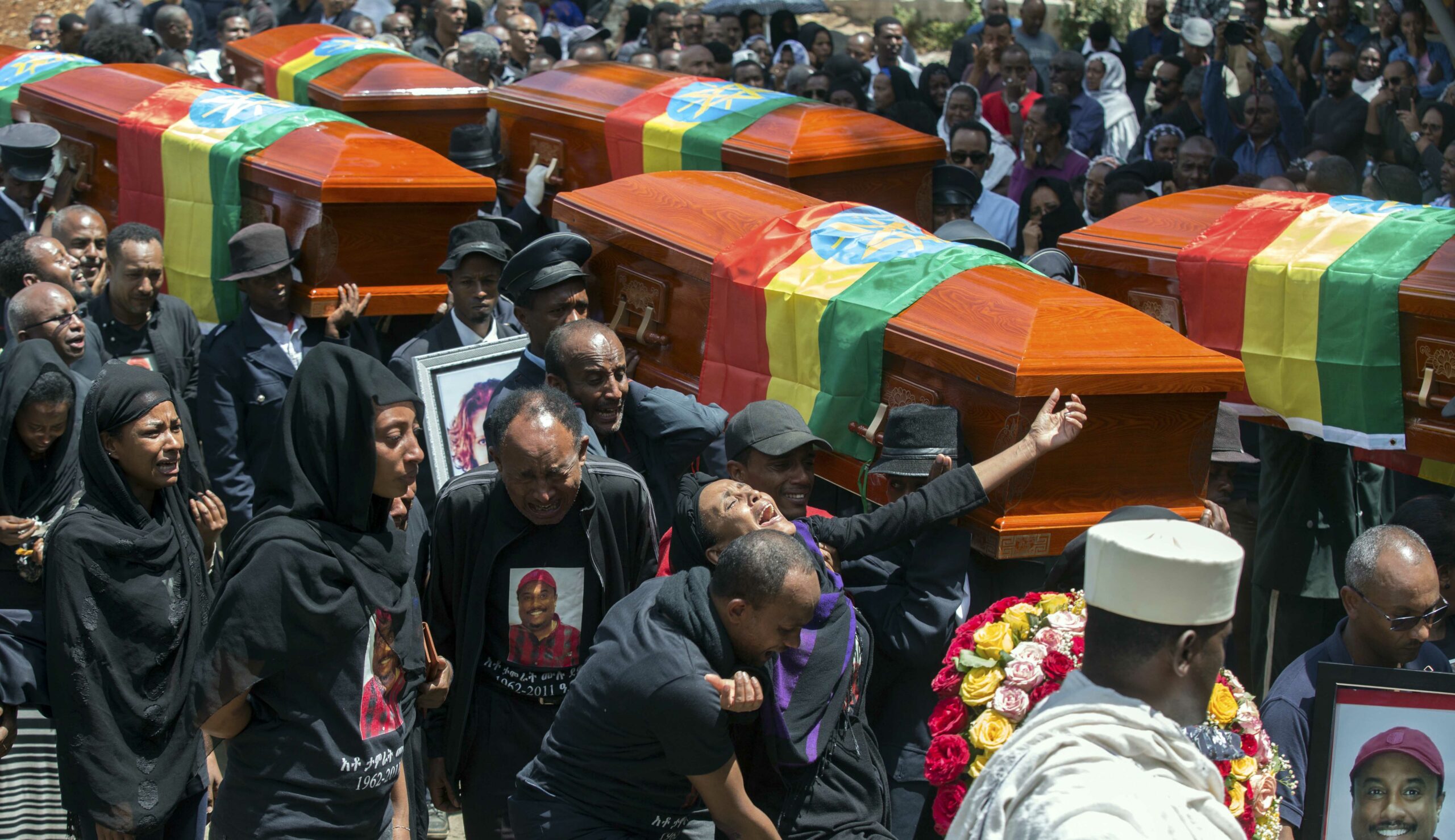 Relatives of victims of Ethiopian Airlines crash forced to mourn over empty coffins