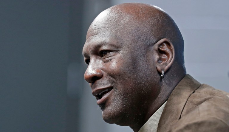 Michael Jordan is seen.