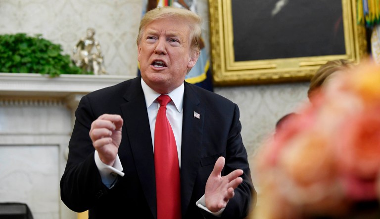 President Trump speaks.