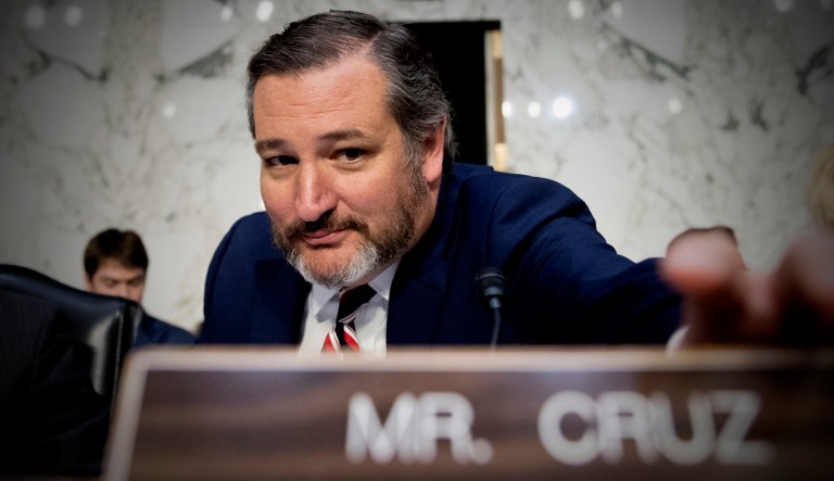 Sen. Ted Cruz is shown.