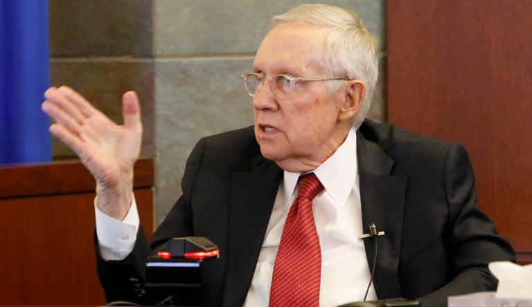 Harry Reid speaks.