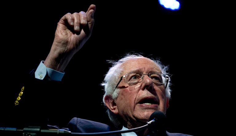 Bernie Sanders is shown.