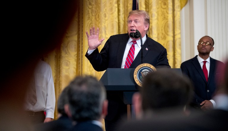 President Trump speaks.