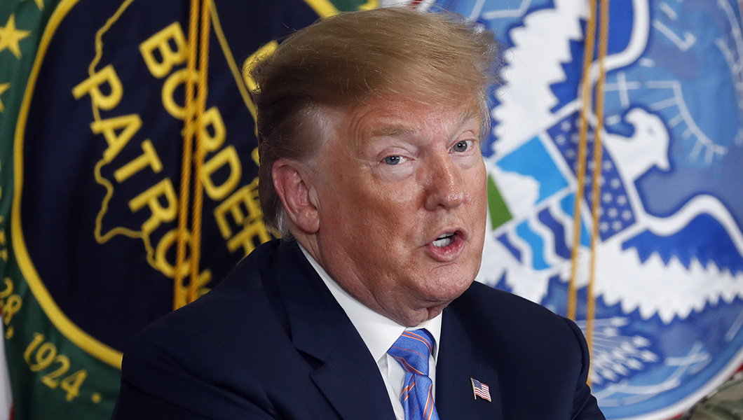 Trump at border: ‘Our country is full’