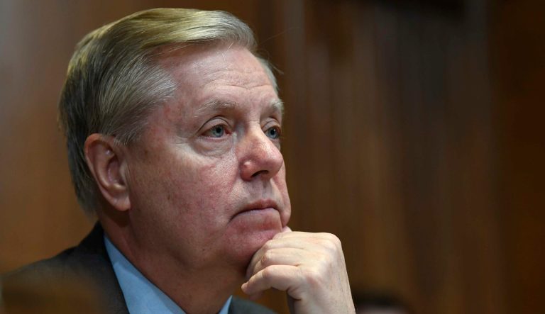 Senate Appropriations subcommittee Chairman Sen. Lindsey Graham, R-S.C., on Capitol Hill in Washington, Tuesday, April 9, 2019.