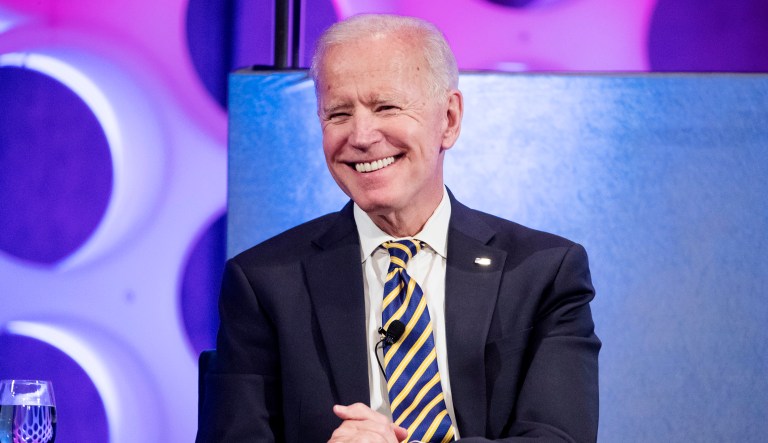 Former Vice President Joe Biden appears at an event.