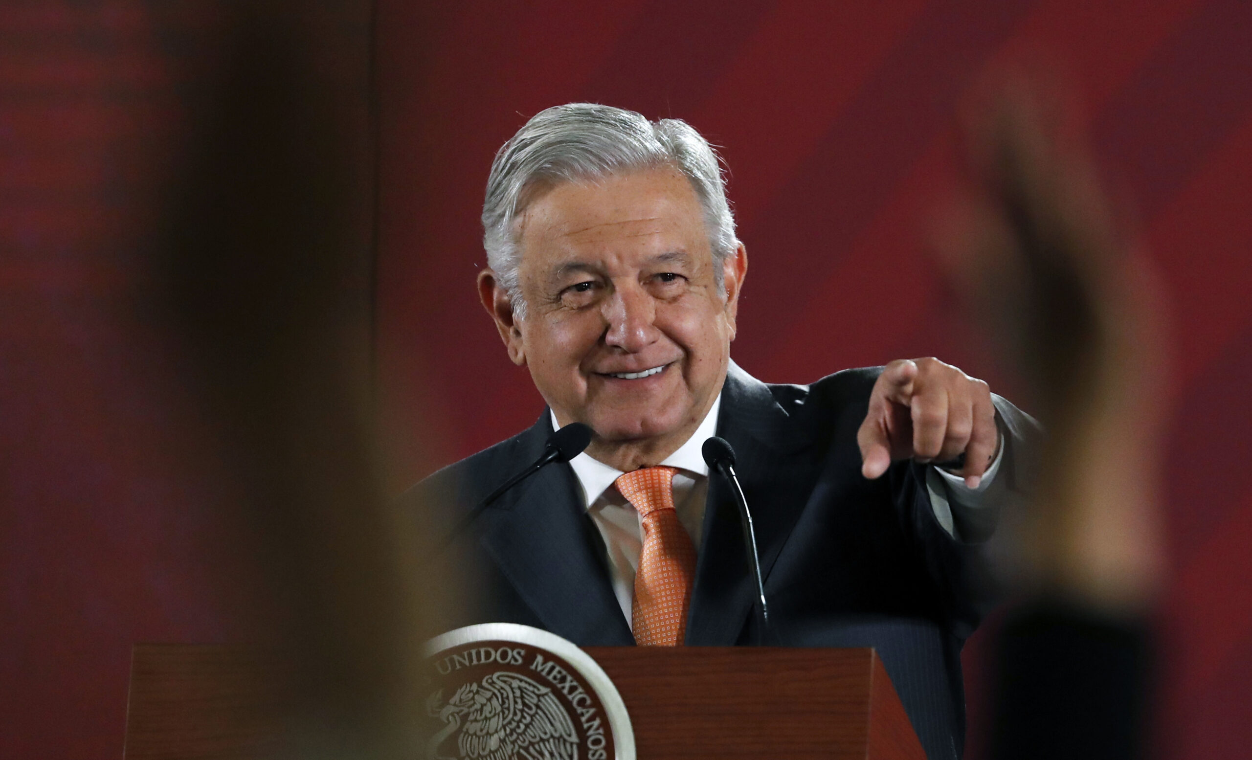 Mexican president shows off spy camera found in National Palace