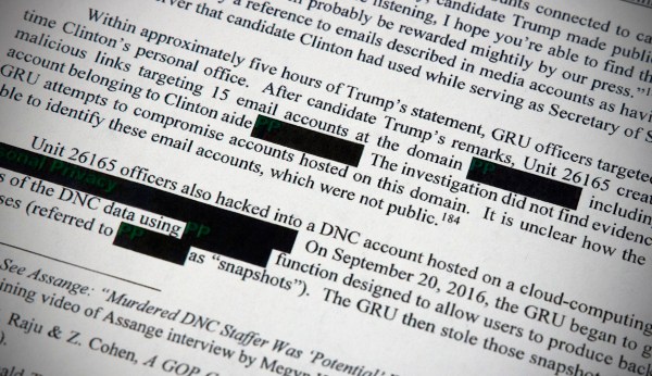 Mueller says Russia’s GRU stole Clinton, DNC emails and gave them to WikiLeaks