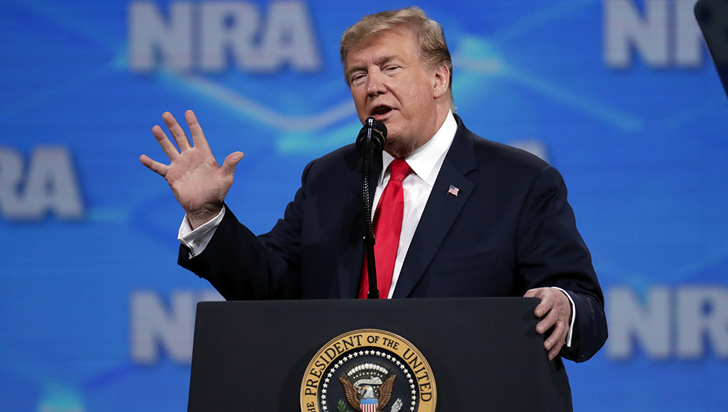 Trump pulls US out of arms control treaty at NRA gathering: ‘We will never surrender American sovereignty’
