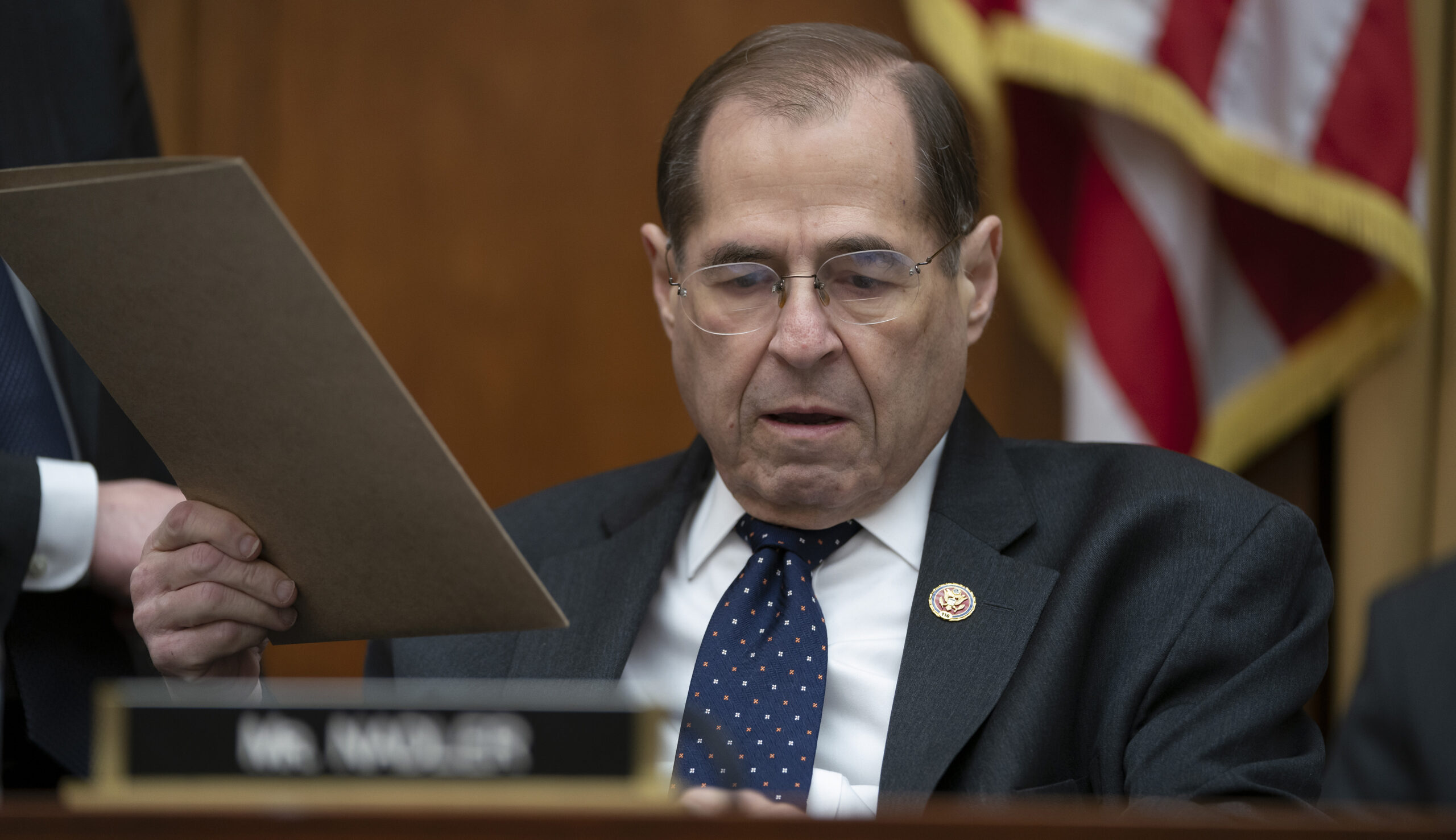 Rep. Jerry Nadler, top Trump inquisitor, falls ill during NYC press conference