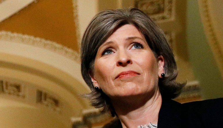 Sen. Joni Ernst is seen on Capitol Hill in D.C.