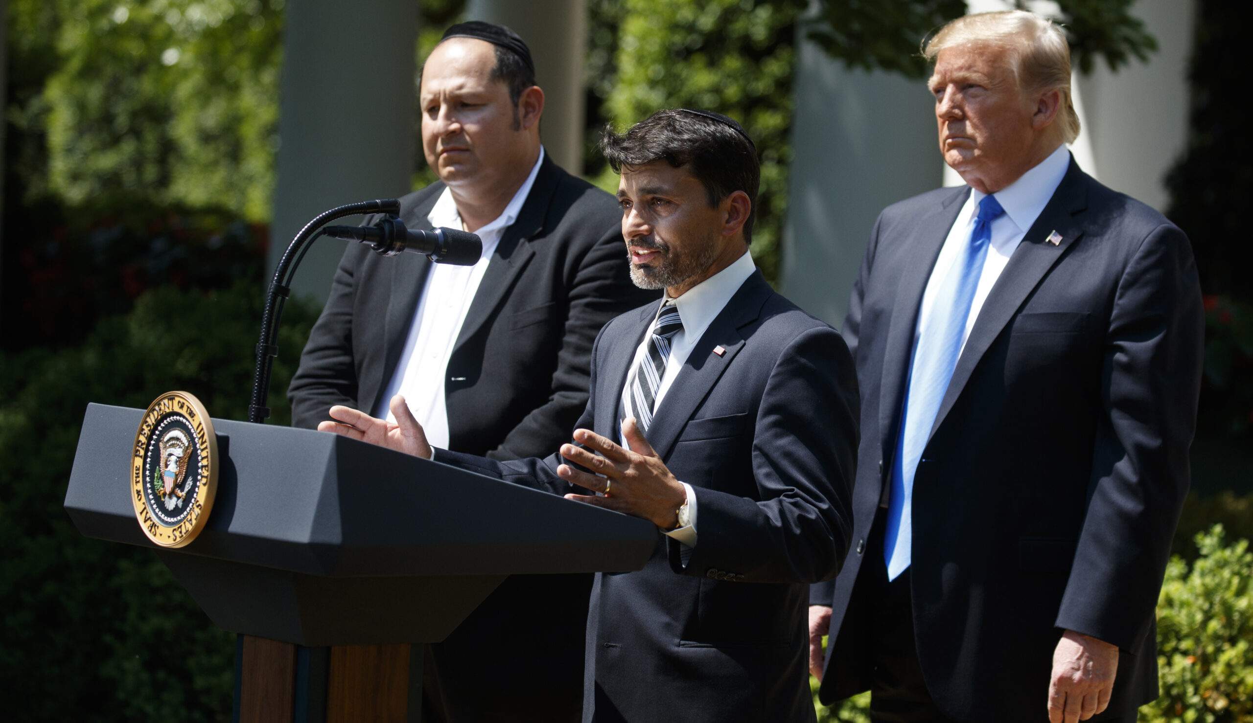Trump invites veteran and Border Patrol agent who stopped synagogue shooter to speak at Prayer ceremony
