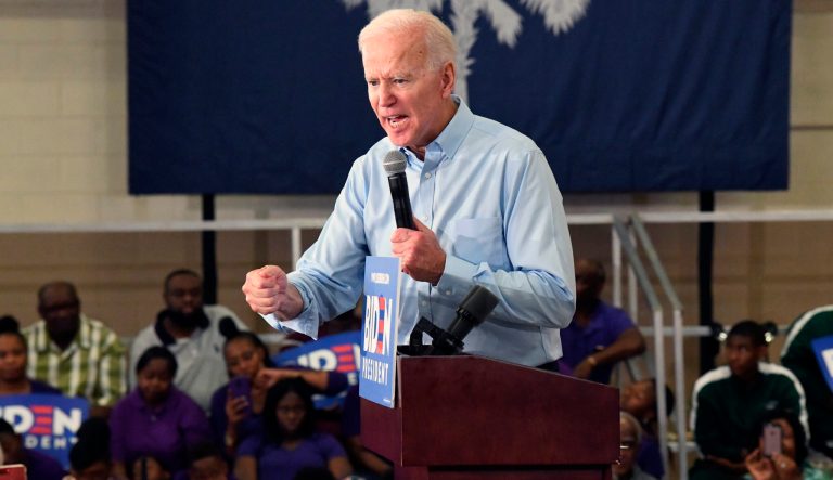 Former Vice President Joe Biden speaks at the first rally of his 2020 campaign, Saturday, May 4, 2019 in Columbia, S.C. 