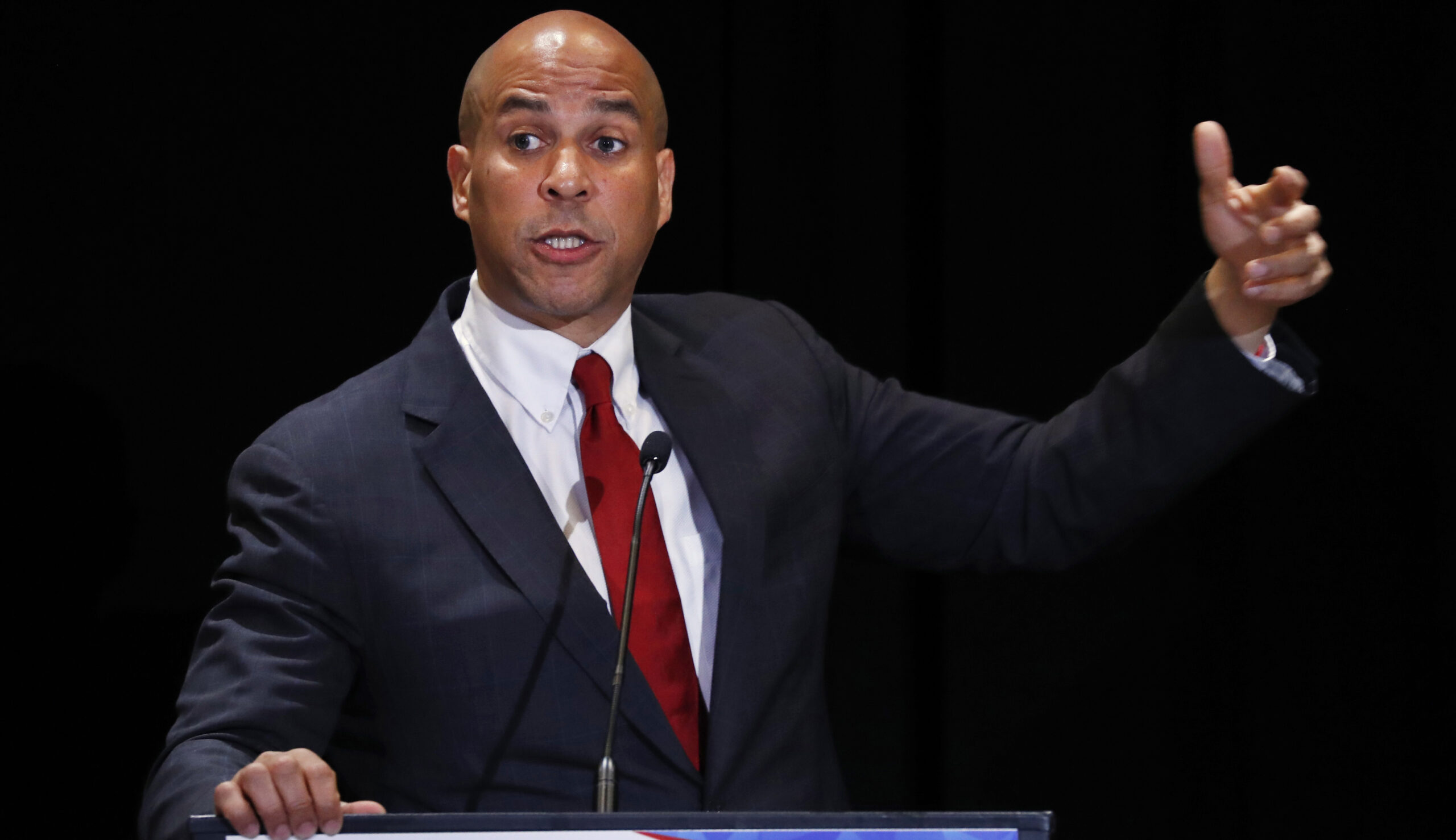 Cory Booker calls to enforce antitrust laws but dodges on which companies