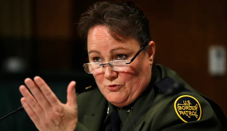 U.S. Border Patrol Chief Carla Provost testifies during a Senate Judiciary Border Security and Immigration Subcommittee hearing about the border, Wednesday May 8, 2019, on Capitol Hill in Washington. 