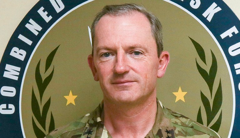 Maj. Gen. Chris Ghika of the United Kingdom is photographed in Iraq.