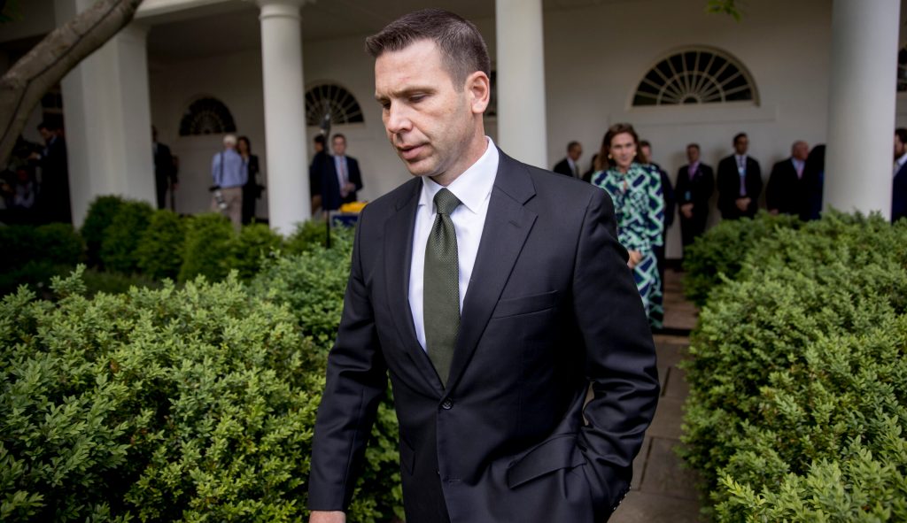 Homeland Security chief denies he threatened to leave over clash with Stephen Miller