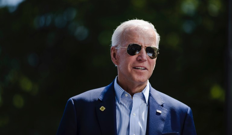Democratic presidential candidate, former Vice President Joe Biden during a campaign rally at Eakins Oval in Philadelphia, Saturday, May 18, 2019.
