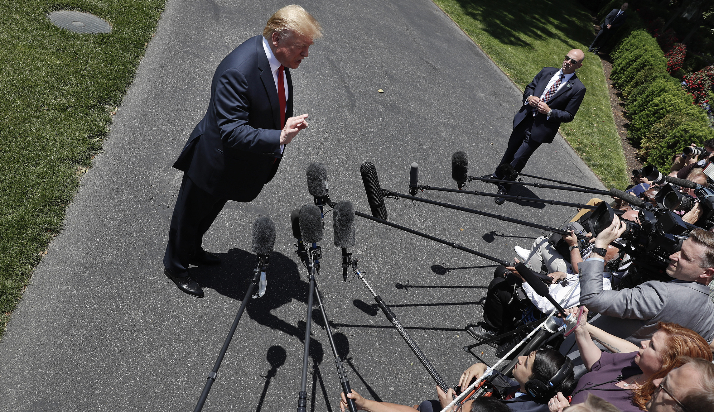 Trump says his approval rating could be 70% or higher if not for biased press