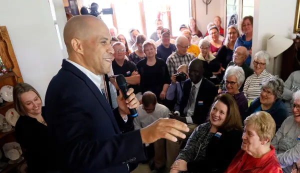 Cory Booker says elementary school yoga can help end the ‘school-to-prison pipeline’