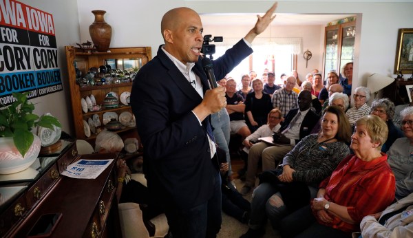 Cory Booker breaks with Bernie Sanders over charter schools