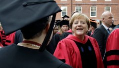 As globalism crumbles, Harvard and Angela Merkel commiserate