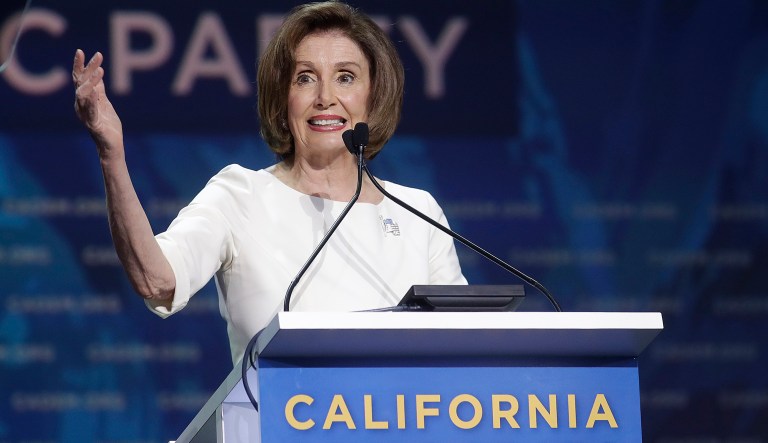 Speaker of the House Nancy Pelosi, D-Calif., speaks during the 2019 California Democratic Party State Organizing Convention in San Francisco, Saturday, June 1, 2019.