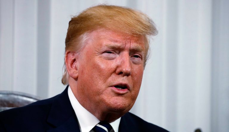 President Donald Trump speaks, Wednesday, June 5, 2019, in Shannon, Ireland.