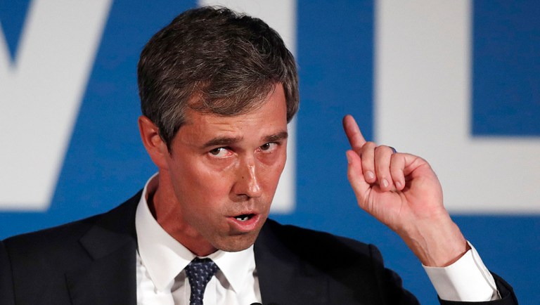 Democratic presidential candidate Beto O'Rourke speaks.